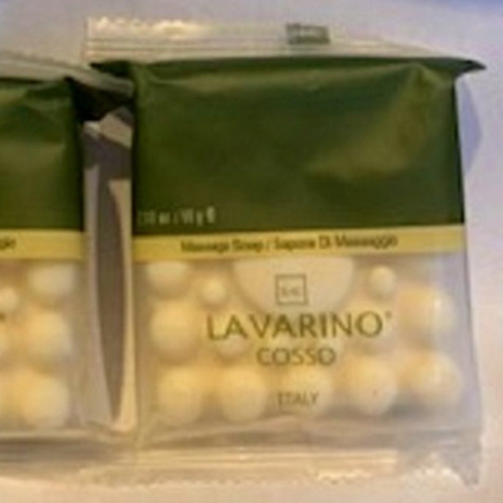 NEW Lavarino Cosso Massage Soaps Lot of 2 2.11oz/ 60 gr each Made in It…
